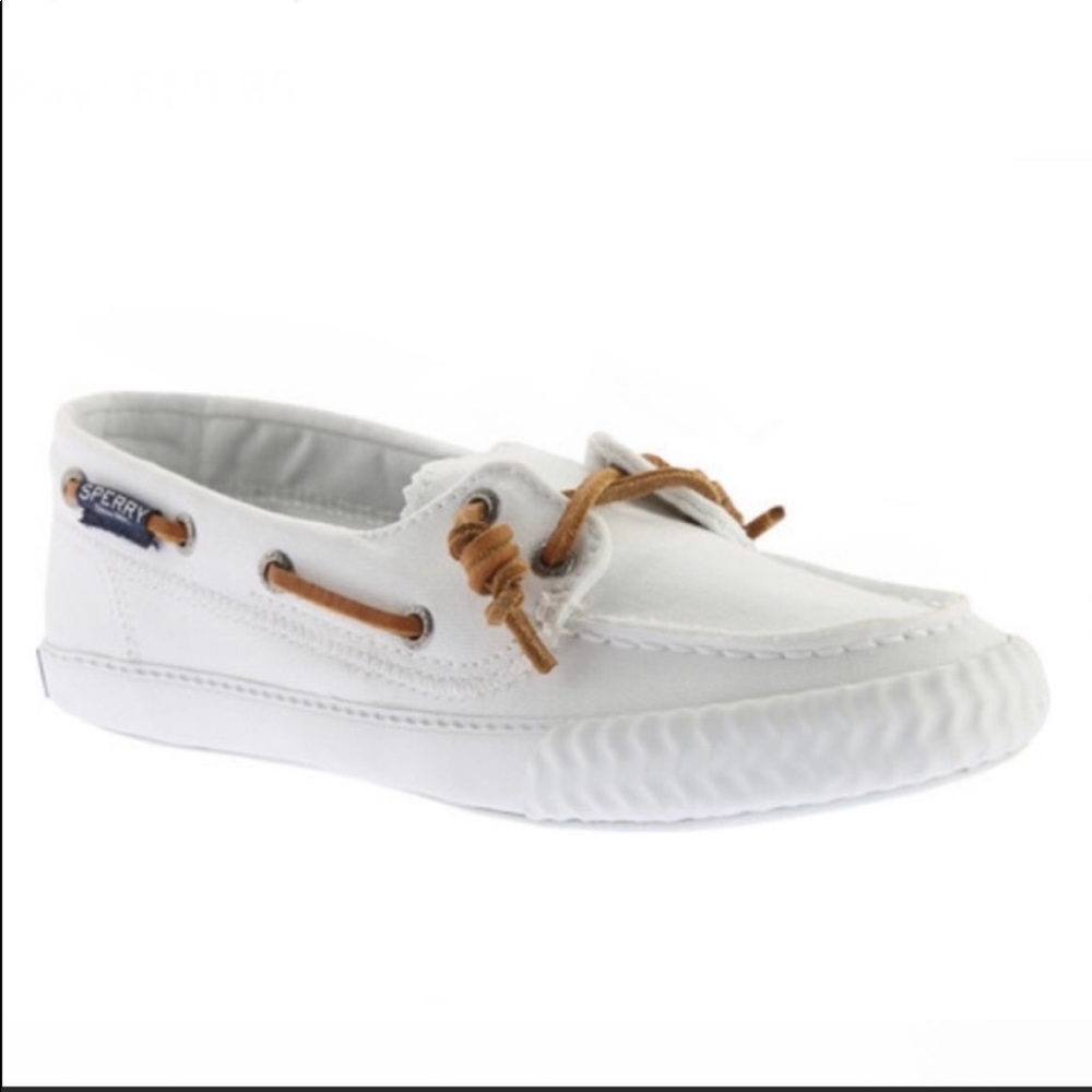 Sperry White Boat Shoes